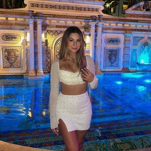 Oh Polly White Embellished Pearl Set